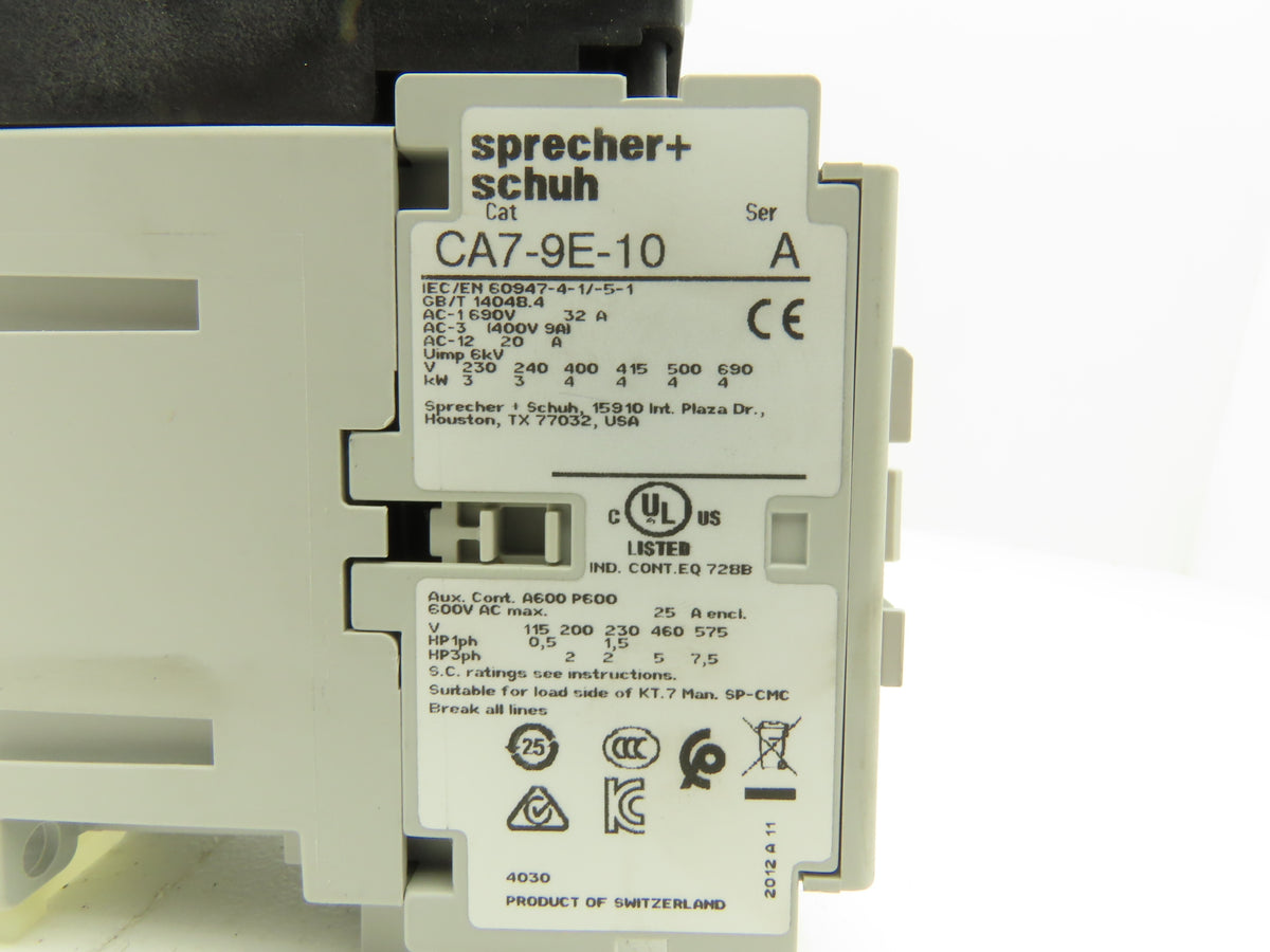 Sprecher + Schuh Ecombo Combination Motor Starter 24VDC 6.3A 200-575V 1-5Hp