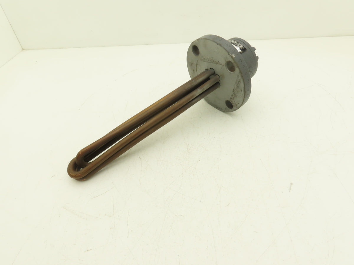 Ogden K2C-3-0003-M7 Flanged Immersion Heater 4.5kw 480V 3PH 12"Tubes 6"OD