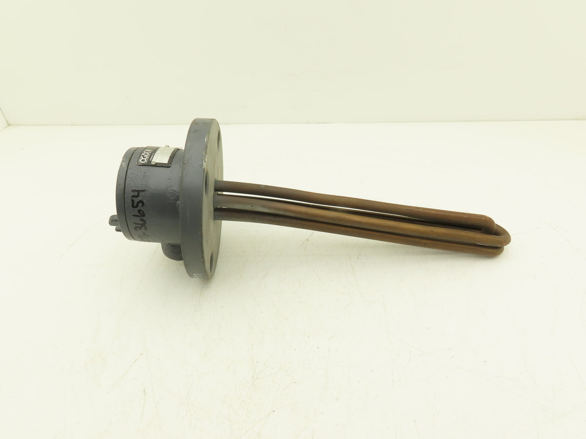 Ogden K2C-3-0003-M7 Flanged Immersion Heater 4.5kw 480V 3PH 12"Tubes 6"OD
