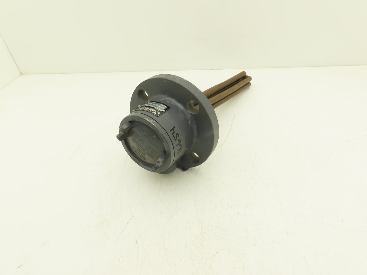Ogden K2C-3-0003-M7 Flanged Immersion Heater 4.5kw 480V 3PH 12"Tubes 6"OD