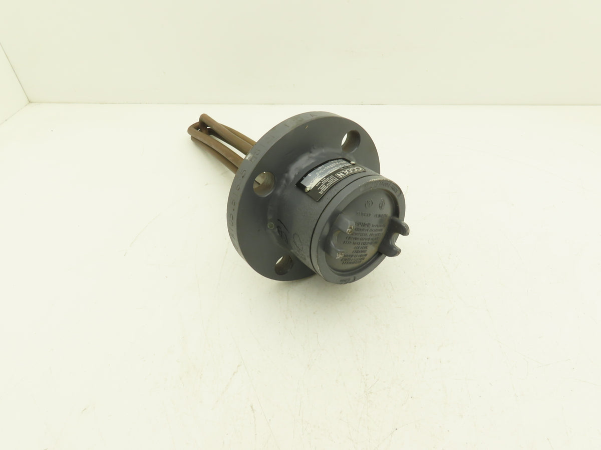 Ogden K2C-3-0003-M7 Flanged Immersion Heater 4.5kw 480V 3PH 12"Tubes 6"OD