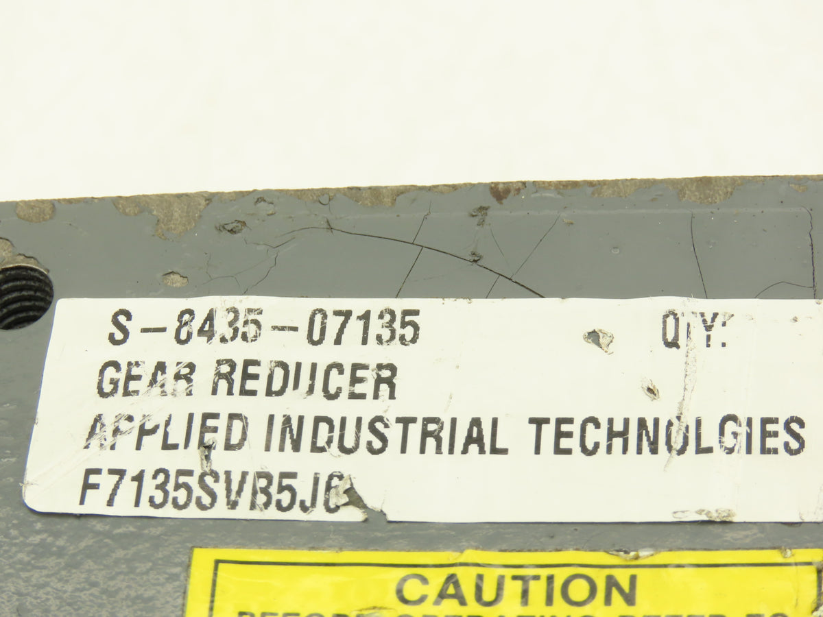 Boston Gear F7135SVB5J6 Worm Gearbox 5:1 Reducer 1.25Hp 350rpm RH 56C