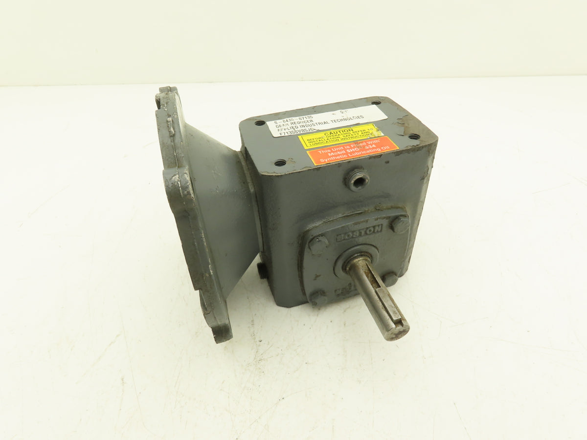 Boston Gear F7135SVB5J6 Worm Gearbox 5:1 Reducer 1.25Hp 350rpm RH 56C