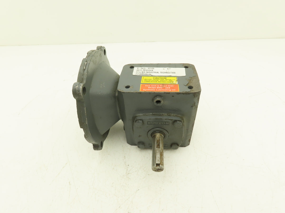 Boston Gear F7135SVB5J6 Worm Gearbox 5:1 Reducer 1.25Hp 350rpm RH 56C