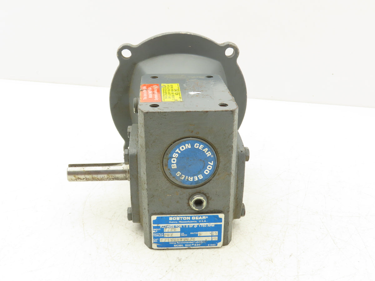 Boston Gear F7135SVB5J6 Worm Gearbox 5:1 Reducer 1.25Hp 350rpm RH 56C