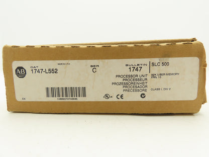 Allen Bradley 1747-L552 Series C SLC 5/05 Processor Unit w/ Ethernet/IP