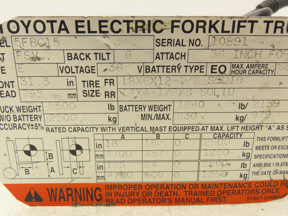 Toyota 33520-13200-71 Electric Forklift Directional Control Switch 5FBC15