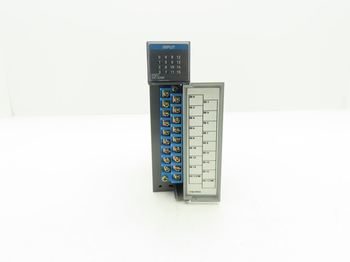 Allen Bradley 1746-ITB16 SLC 500 Input Module 16-Point Fast DC Sink 10-30VDC