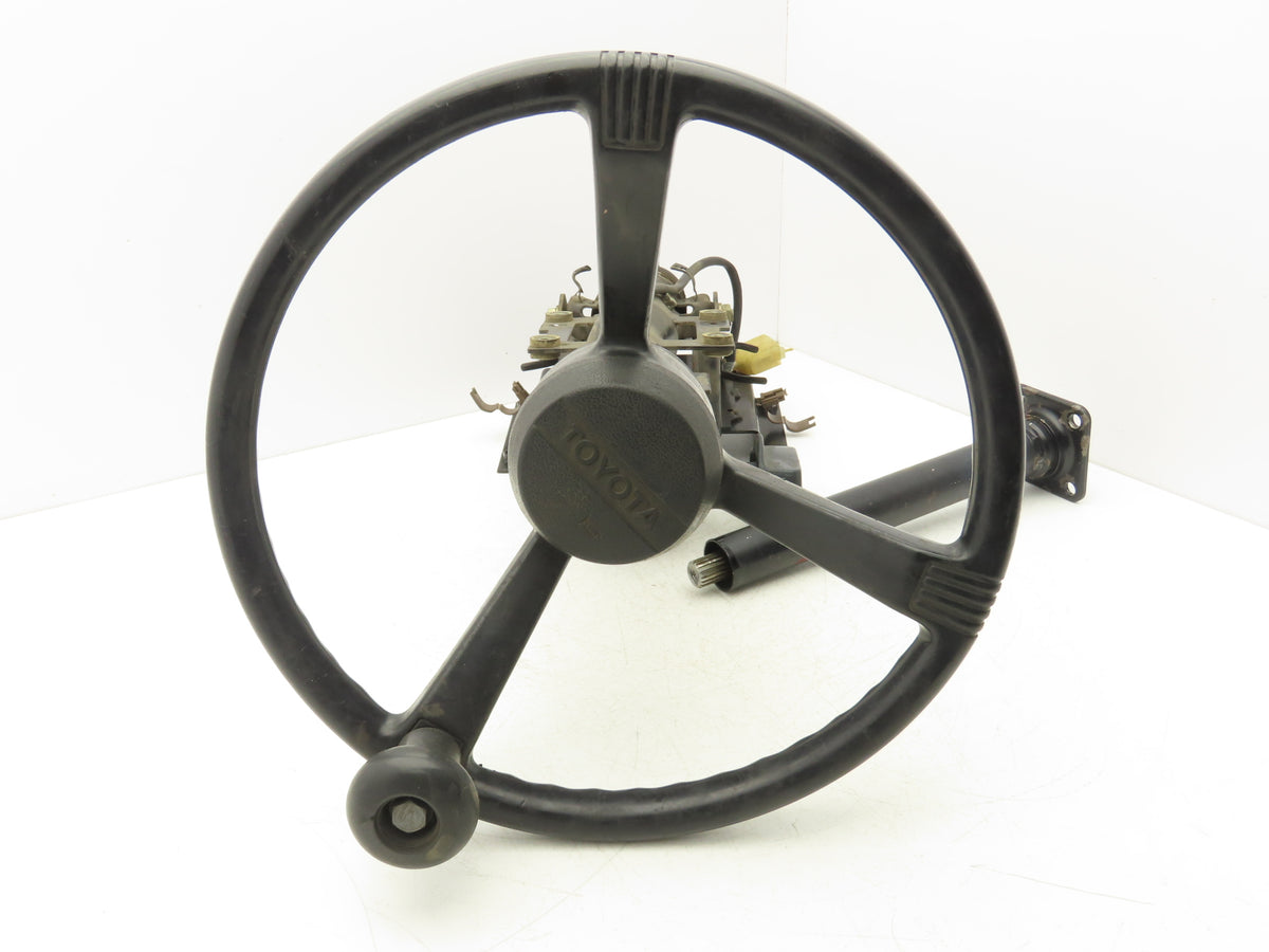 Toyota 5FBC15 Forklift Steering Wheel Column Adjustable With Mount Bracket
