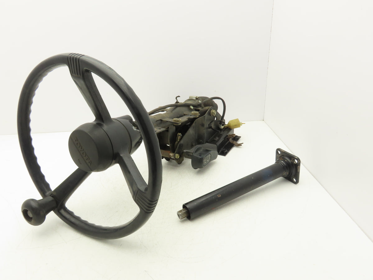 Toyota 5FBC15 Forklift Steering Wheel Column Adjustable With Mount Bracket