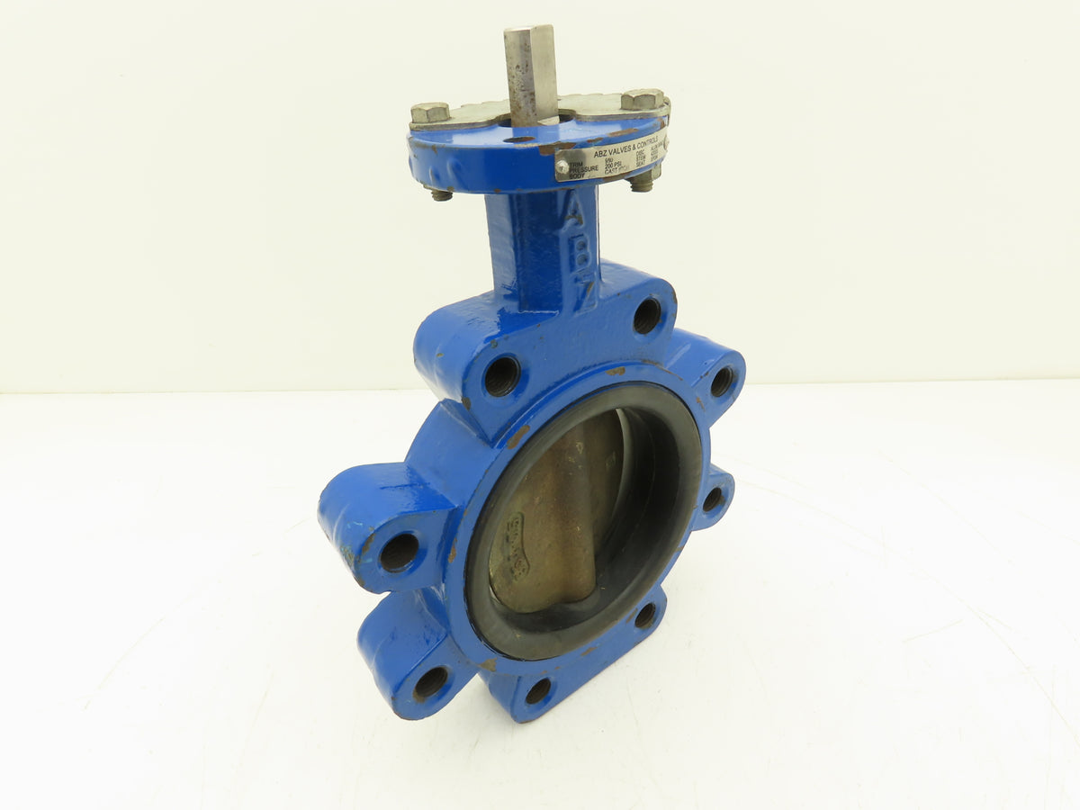 ABZ Valve 980 5" Lug Butterfly Valve Alum Bronze Disc 200 PSI No Handle