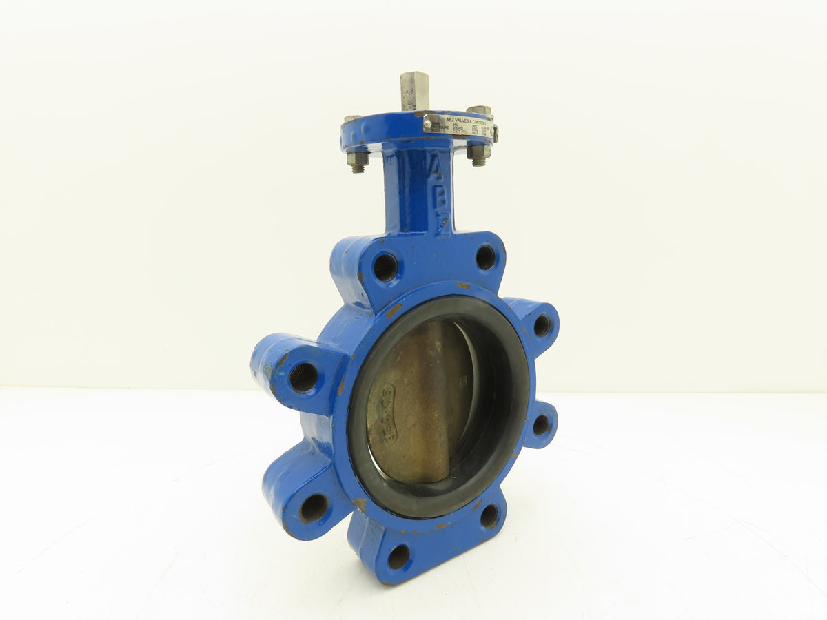 ABZ Valve 980 5" Lug Butterfly Valve Alum Bronze Disc 200 PSI No Handle
