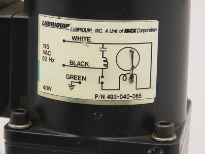 Trabon Lubriquip MMF-RB-PB-SO-LA-CO Meterflo Mini Lubrication Pump Package 115V
