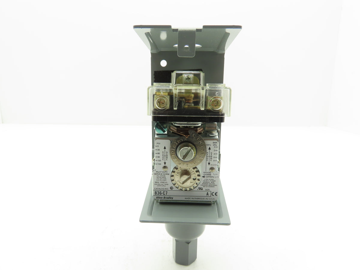 Allen Bradley 836-C7A Pressure Control 4-150 PSI 2 circuit-SPST NC