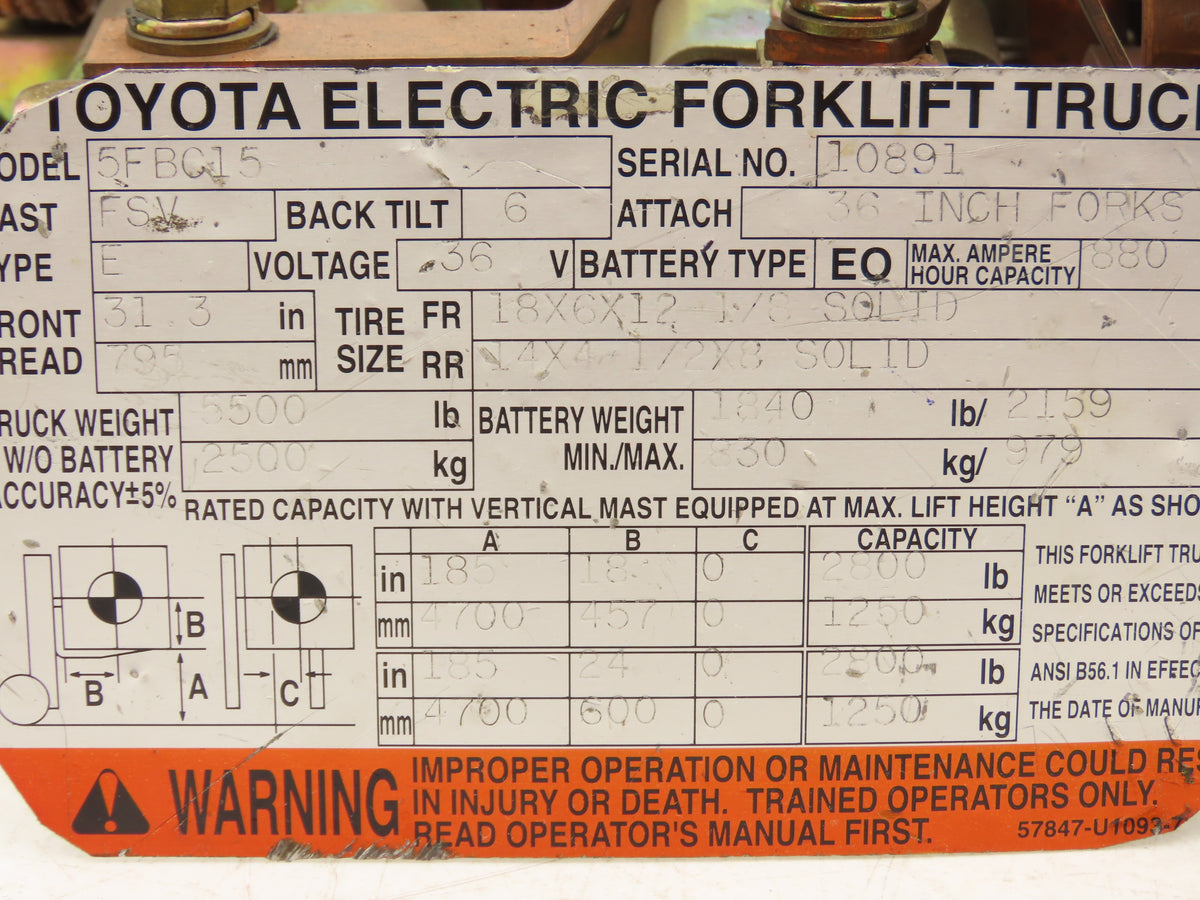 Toyota 24110-13300-71 Speed Control Assembly CPU Circuit Board 5FBC15 Forklift