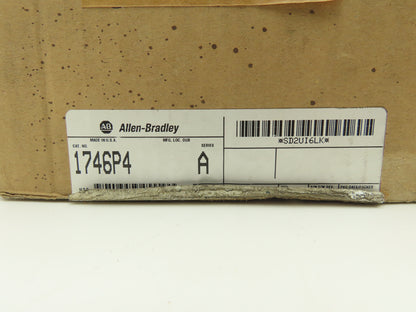 Allen Bradley 1746-P4 24VDC SLC 500 PLC Power Supply Series A 120/240VAC