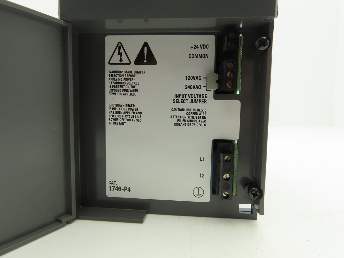 Allen Bradley 1746-P4 24VDC SLC 500 PLC Power Supply Series A 120/240VAC