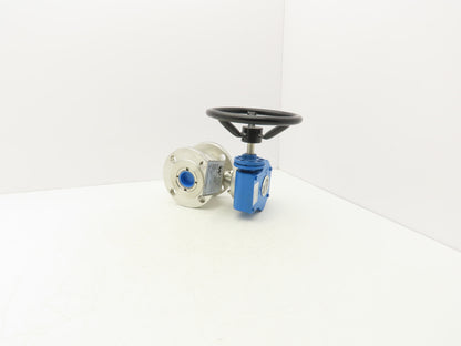 Warren Controls 385 2" Flange E-Ball Control Valve Mastergear MX30 Gear Operator