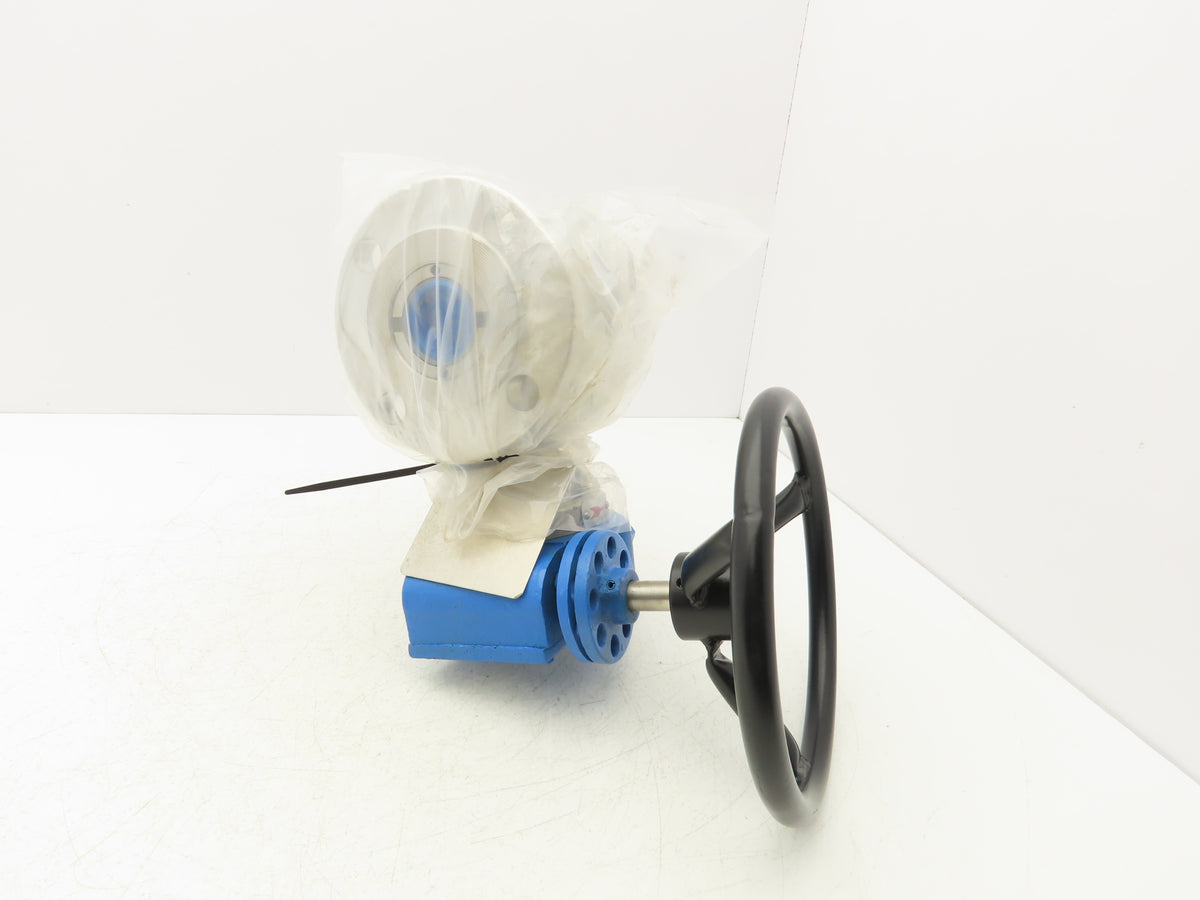 Warren Controls 385 2" Flange E-Ball Control Valve Mastergear MX30 Gear Operator