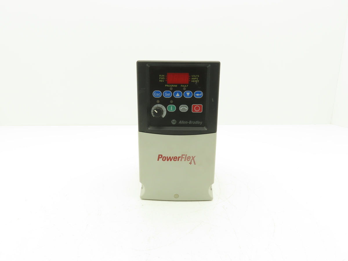 Allen Bradley 22A-D6P0N104 PowerFlex 4 AC Drive 2.2 kW 3 HP 380-480V 3Ph VFD