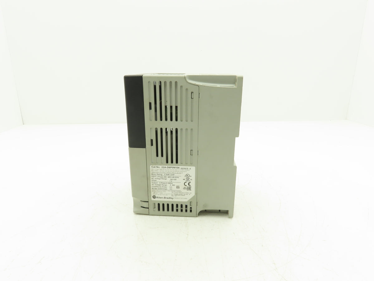 Allen Bradley 22A-D6P0N104 PowerFlex 4 AC Drive Variable Speed VFD 3Hp 480V 3PH