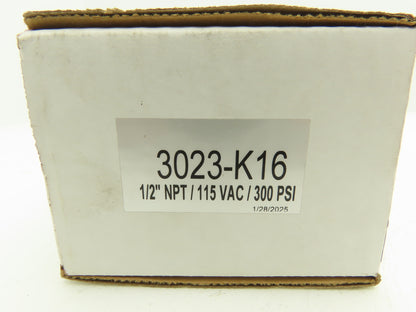 FLUIDRAIN 3023-K16 Timer Controlled Drain Valve 1/2 NPT 115 VAC 300 PSI