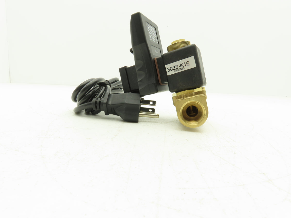 FLUIDRAIN 3023-K16 Timer Controlled Drain Valve 1/2 NPT 115 VAC 300 PSI