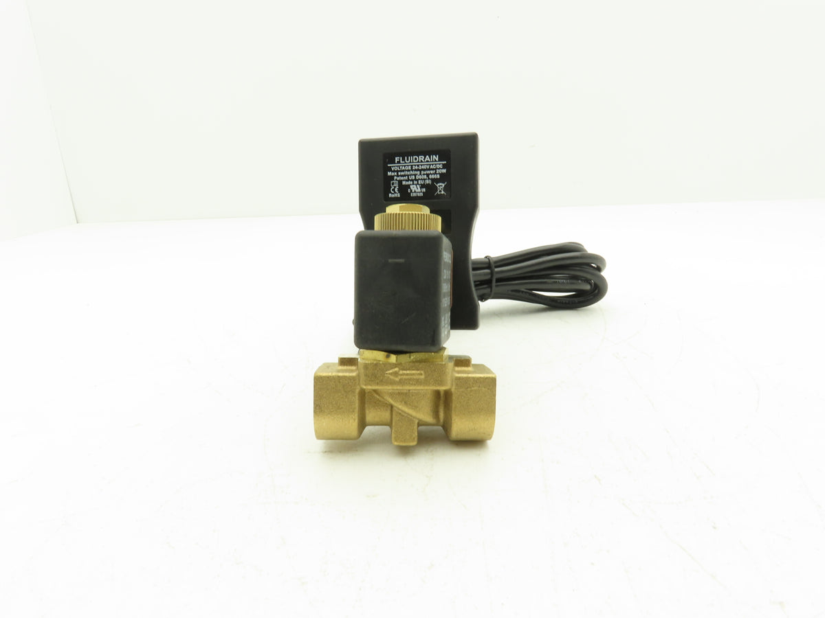 FLUIDRAIN 3023-K16 Timer Controlled Drain Valve 1/2 NPT 115 VAC 300 PSI