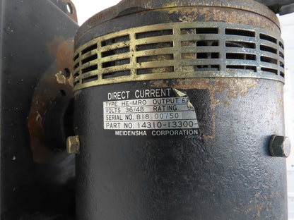 Meidensha Corp 14310-13300-71 Forklift Motor 36/48V 6.2/8.3kW Output Off 5FBC15