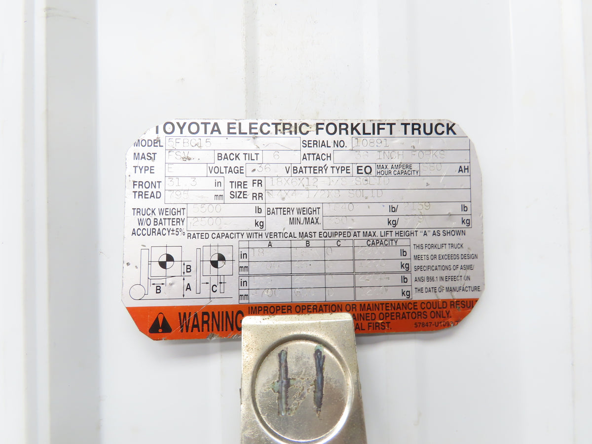 Meidensha Corp 14310-13300-71 Forklift Motor 36/48V 6.2/8.3kW Output Off 5FBC15