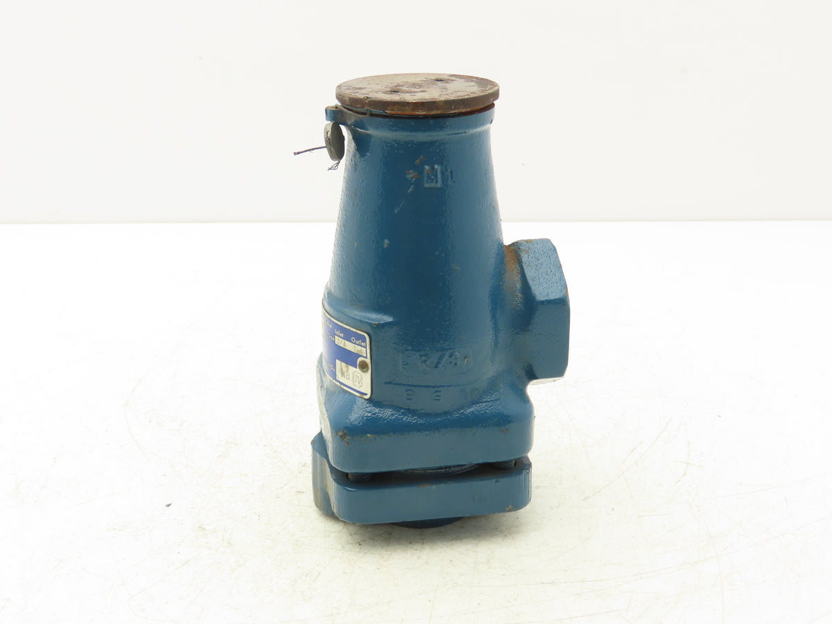 Parker H3 Safety Relief Valve 90/270 PSI 2225 SCFM 3/4" Inlet 1.25"NPT Outlet