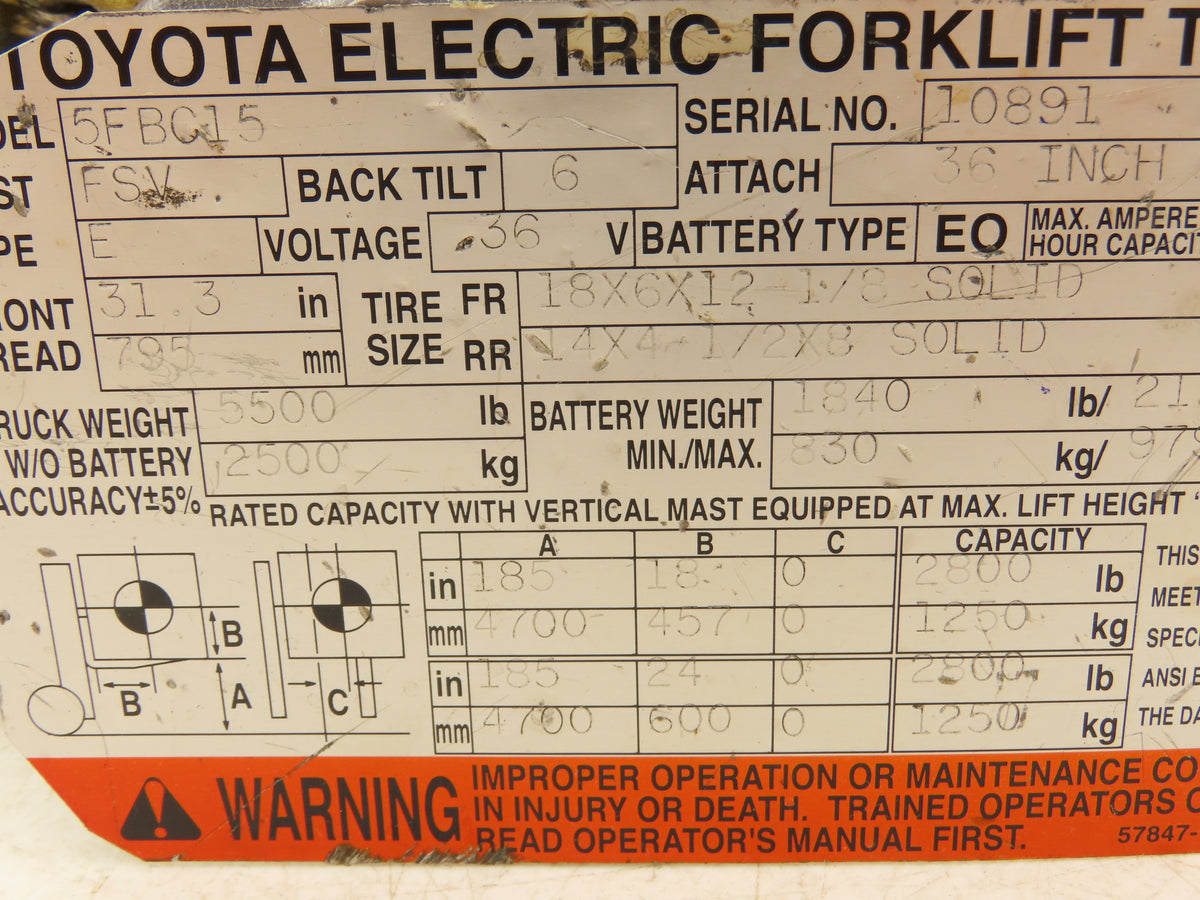 Kayaba 67110-13200-71 Hydraulic Pump Removed From Toyota 5FBC15 Forklift