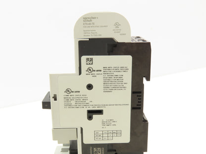 Sprecher + Schuh KTA9-32S-10A CA7-12E-10 Combo Starter 6.3-10A 600V 3Ph 24V Coil