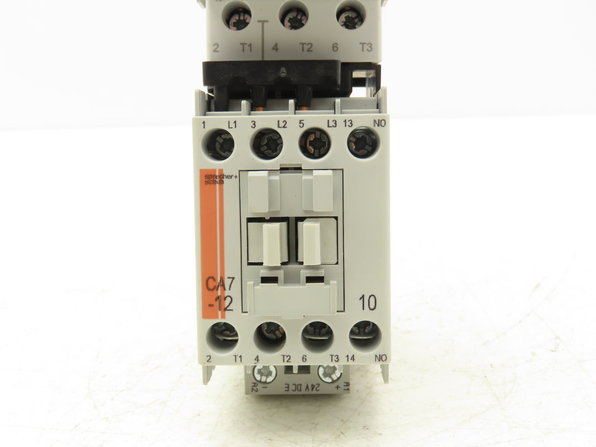 Sprecher + Schuh KTA9-32S-10A CA7-12E-10 Combo Starter 6.3-10A 600V 3Ph 24V Coil
