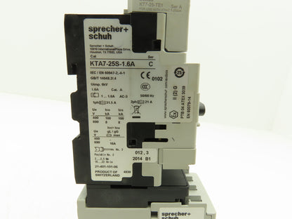 Sprecher + Schuh Ecombo Combo Motor Starter 1.0-1.6A 600V 3Ph 24V Coil 2-7.5Hp