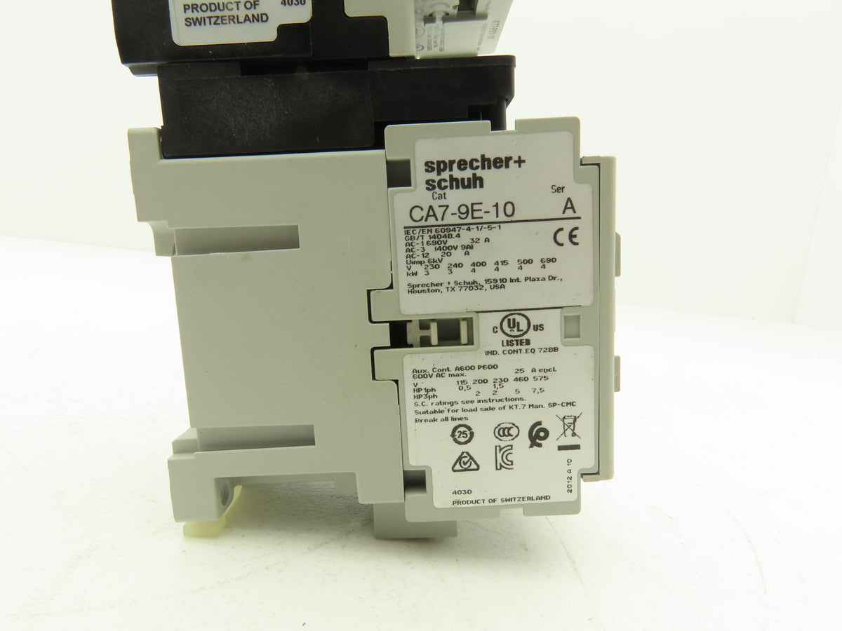 Sprecher + Schuh Ecombo Combo Motor Starter 1.0-1.6A 600V 3Ph 24V Coil 2-7.5Hp