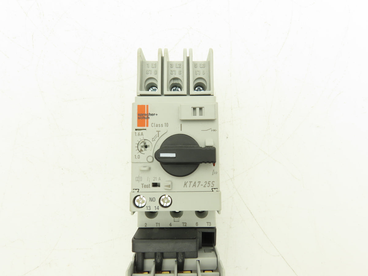 Sprecher + Schuh Ecombo Combo Motor Starter 1.0-1.6A 600V 3Ph 24V Coil 2-7.5Hp