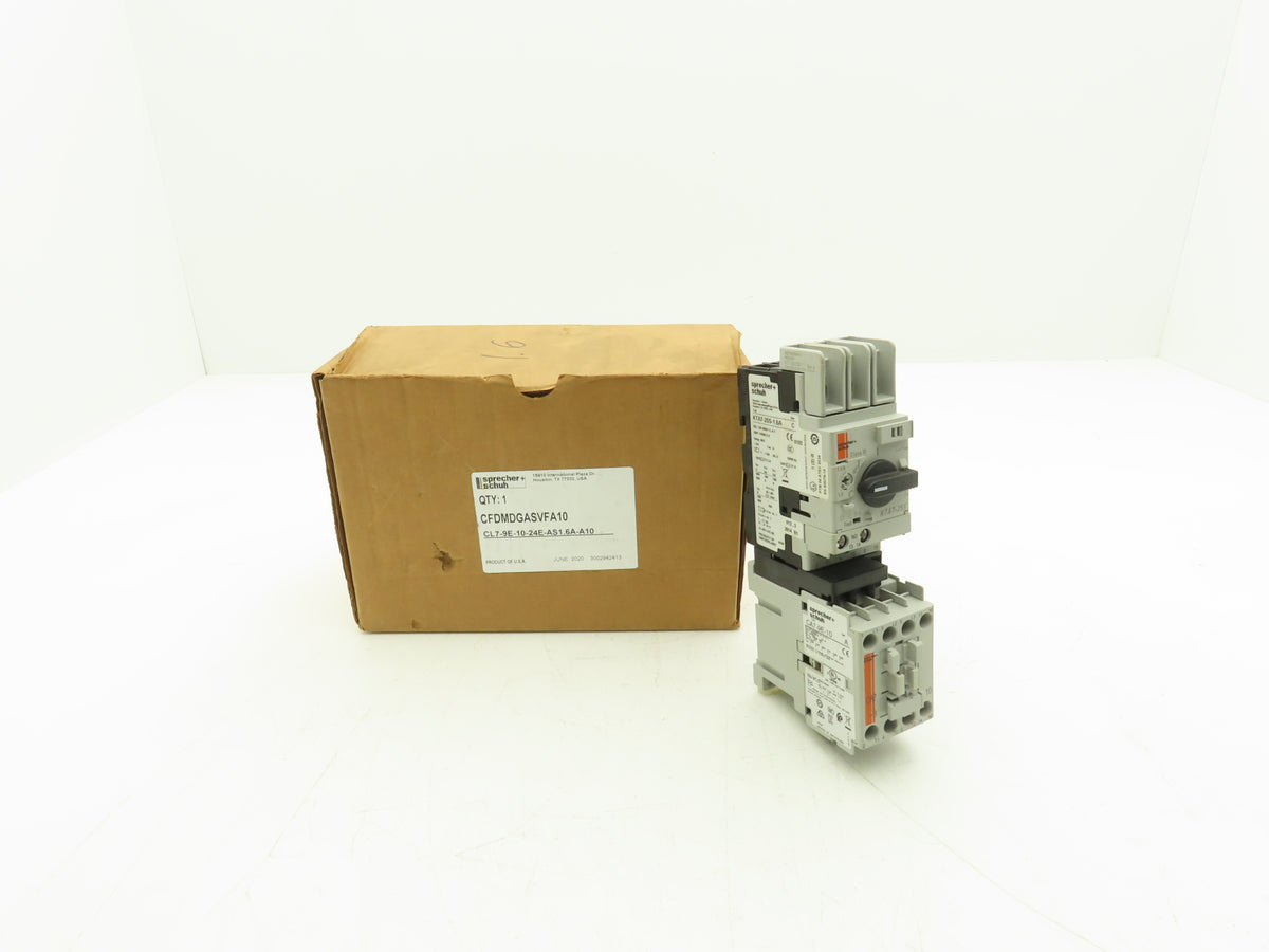 Sprecher + Schuh Ecombo Combo Motor Starter 1.0-1.6A 600V 3Ph 24V Coil 2-7.5Hp
