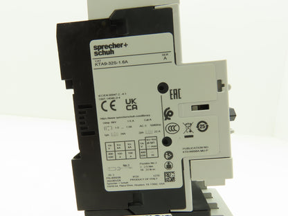 Sprecher + Schuh Combination Motor Starter 1.0-1.6A 600V 3Ph 24V Coil 2-7.5Hp