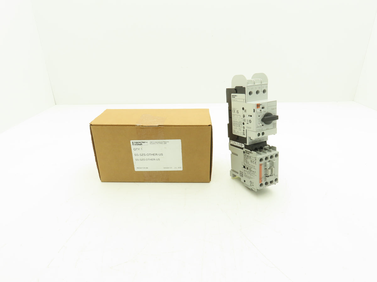 Sprecher + Schuh Combination Motor Starter 1.0-1.6A 600V 3Ph 24V Coil 2-7.5Hp