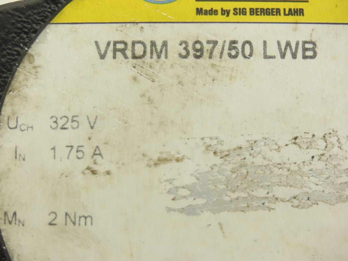 Berger Lahr VRDM 397/50 LWB SIG Positec Servo Stepper Motor 325V 2Nm