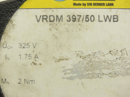 Berger Lahr VRDM 397/50 LWB SIG Positec Servo Stepper Motor 325V 2Nm