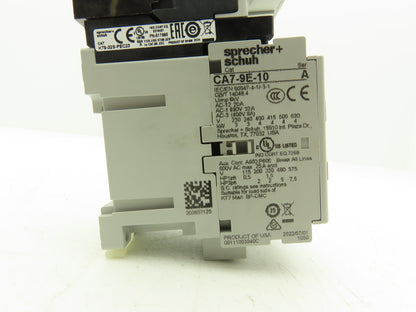 Sprecher + Schuh Combination Motor Starter 2.5-4.0A 600V 3Ph 24V Coil 2-7.5Hp