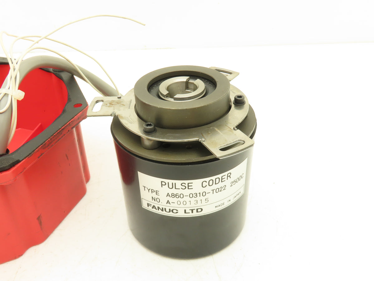 Fanuc A860-0310-T022 Servo Motor Pulse Coder Rotary Encoder w/Cover