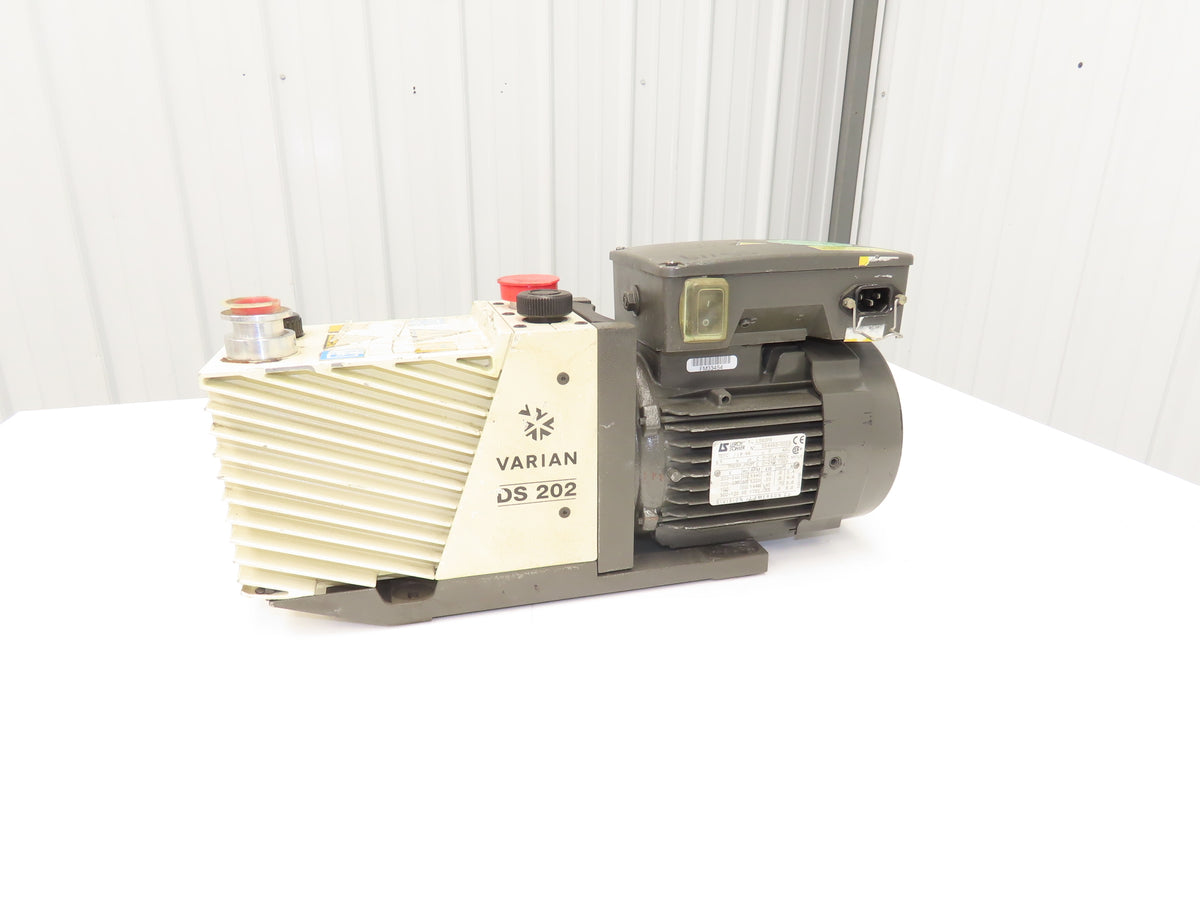 Varian DS 202 Two-Stage Rotary Vane Vacuum Pump 5.8CFM 1720 RPM 1Hp 115/230V 1PH