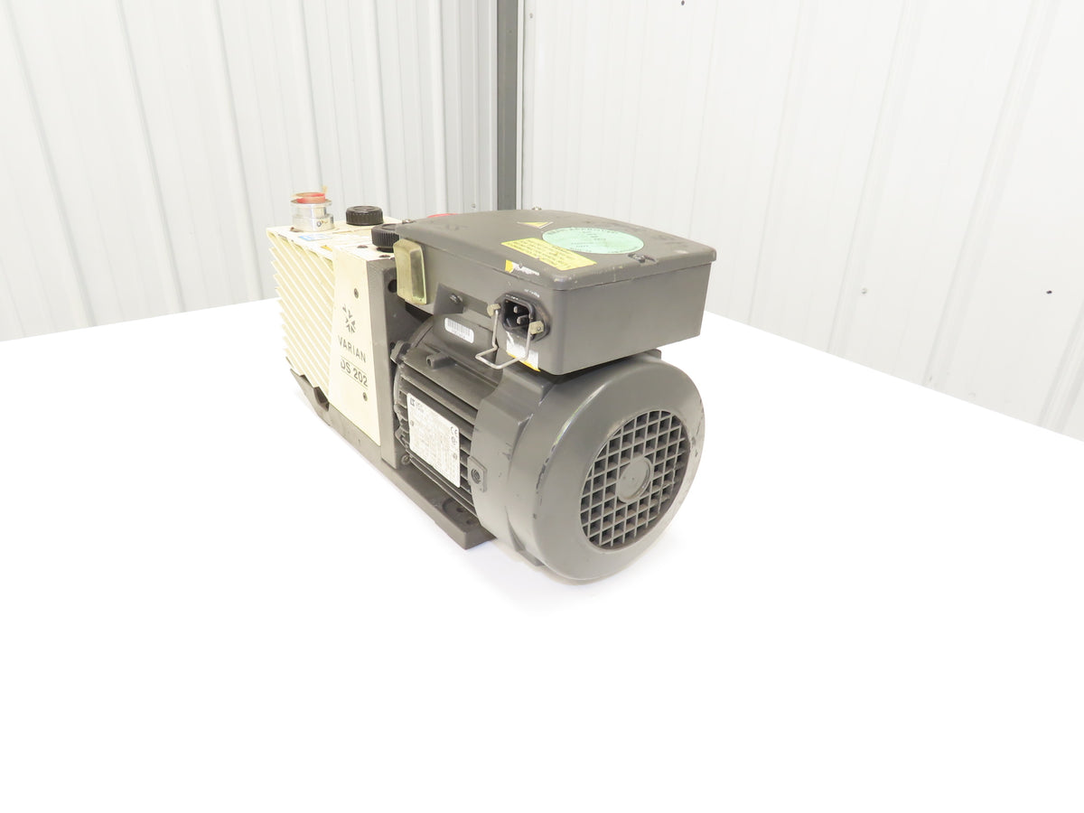 Varian DS 202 Two-Stage Rotary Vane Vacuum Pump 5.8CFM 1720 RPM 1Hp 115/230V 1PH