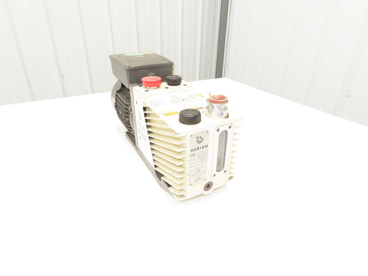 Varian DS 202 Two-Stage Rotary Vane Vacuum Pump 5.8CFM 1720 RPM 1Hp 115/230V 1PH