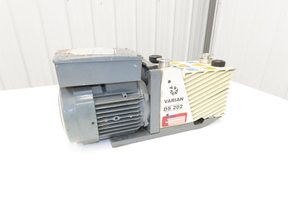 Varian DS 202 Two-Stage Rotary Vane Vacuum Pump 5.8CFM 1720 RPM 1Hp 115/230V 1PH