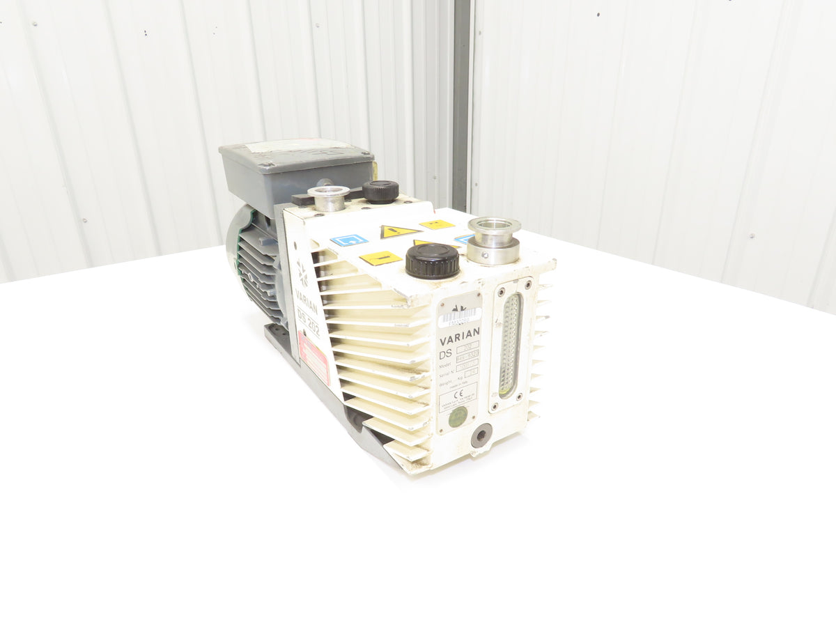 Varian DS 202 Two-Stage Rotary Vane Vacuum Pump 5.8CFM 1720 RPM 1Hp 115/230V 1PH