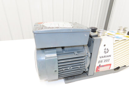 Varian DS 202 Two-Stage Rotary Vane Vacuum Pump 5.8CFM 1720 RPM 1Hp 115/230V 1PH
